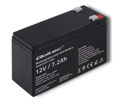 Akumulator AGM Qoltec Akumulator AGM 12V 7Ah max. 105A